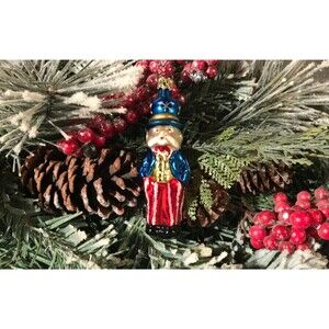 Inge-Glas Mercury Glass Uncle Same Vintage Holiday Ornament Classic Retro